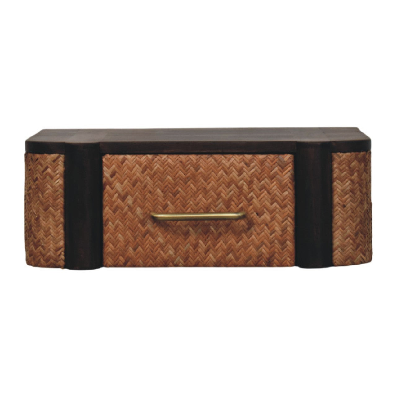 Cloud 9 Floating Bedside Single Drawer - Rattan