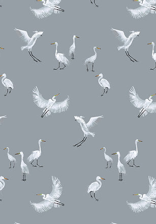 Horizon Herons - Silver Grey