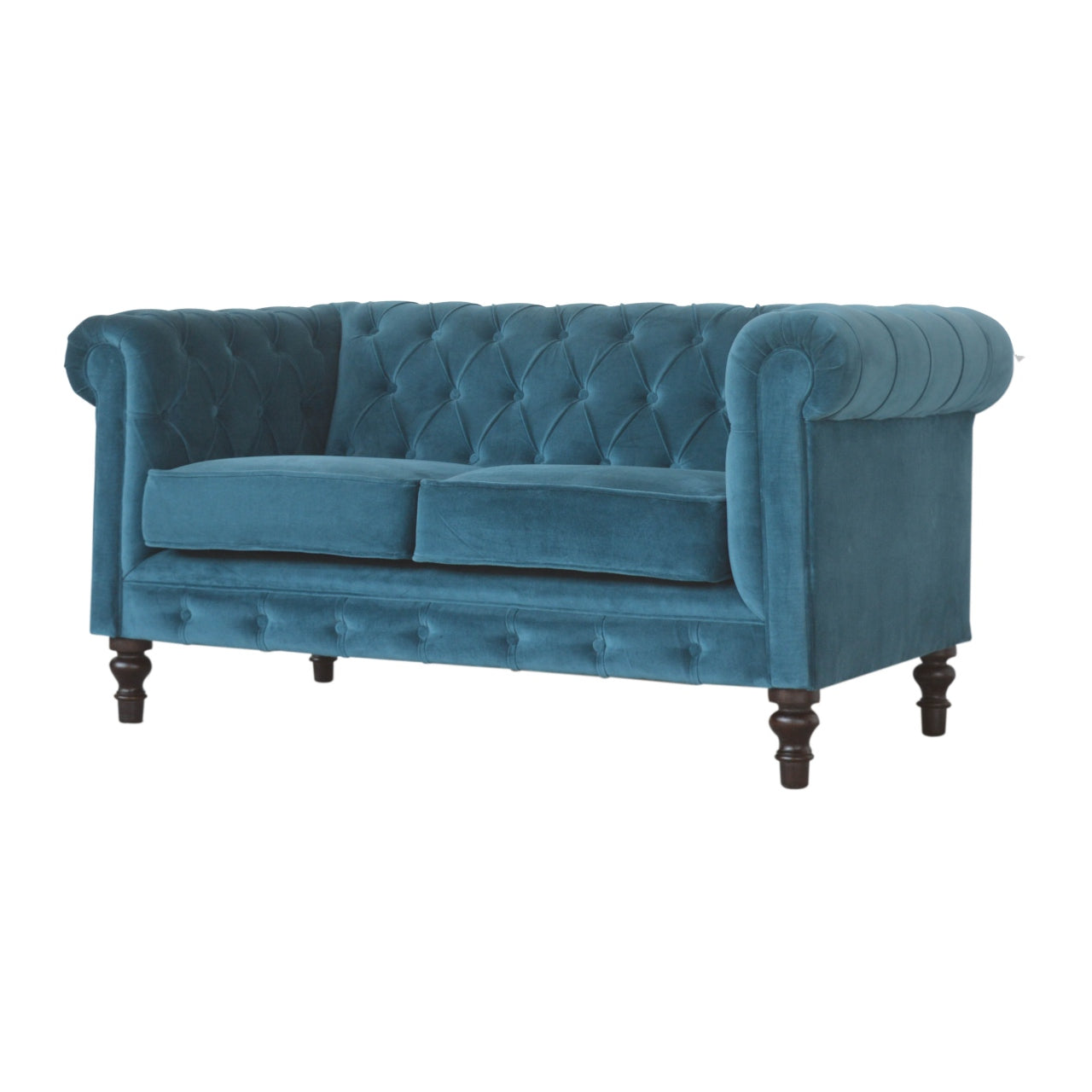 The Iconic Velvet Chesterfield Sofa - Teal
