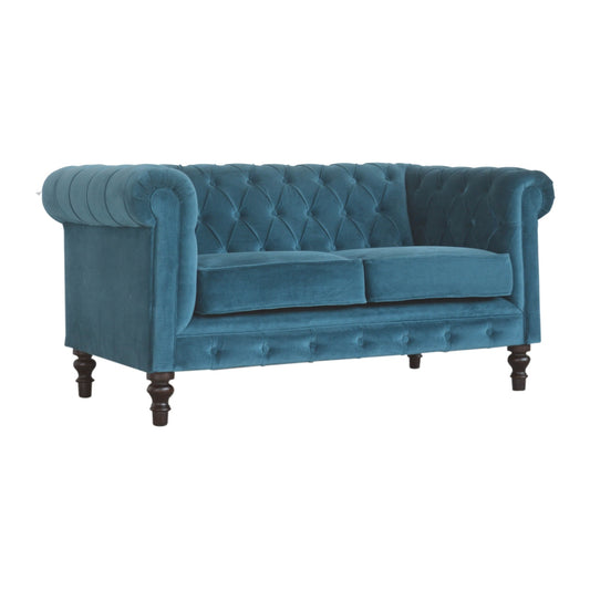 The Iconic Velvet Chesterfield Sofa - Teal