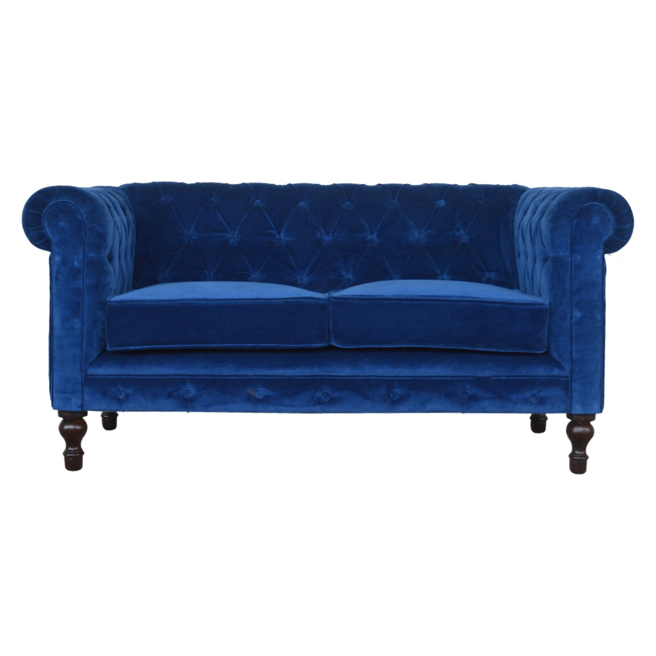 The Iconic Velvet Chesterfield Sofa - Royal Blue