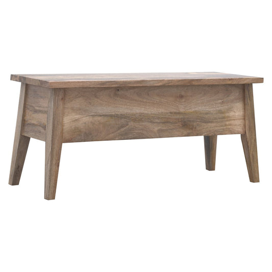 The Lift & Hide Bench - Solid Light Wood