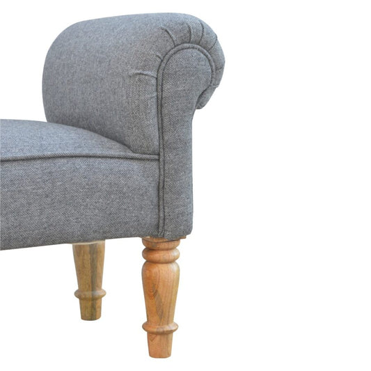 You and Me Embrace Bench – Grey/Black Tweed