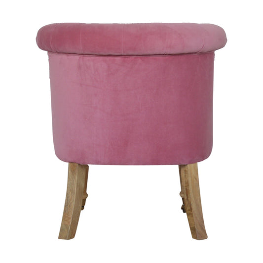 Velvet Accent Chair - Rose Pink