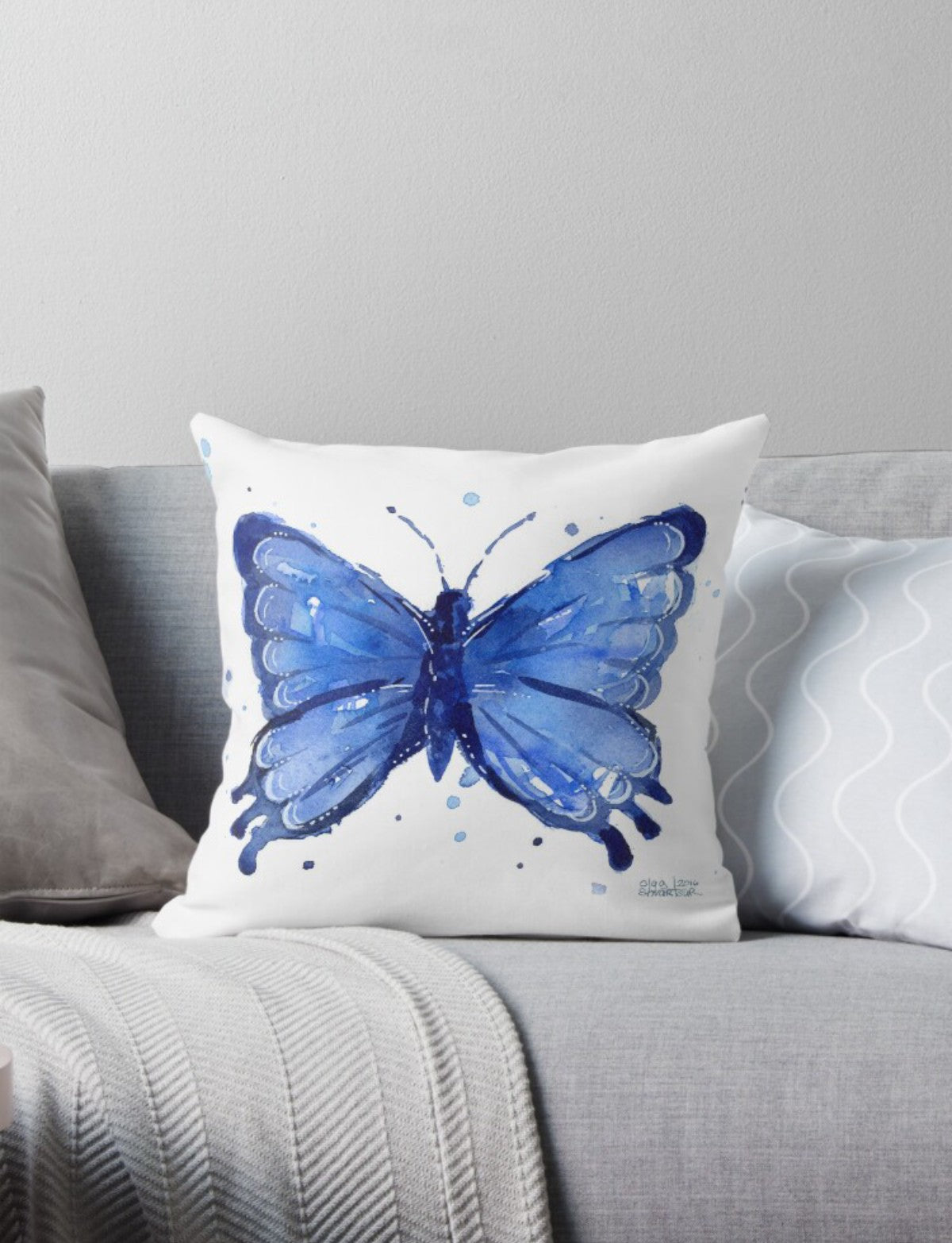 Flowing Butterfly Cushion