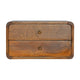 Cloud 9 Floating Bedside 2 Drawer - Dark Wood