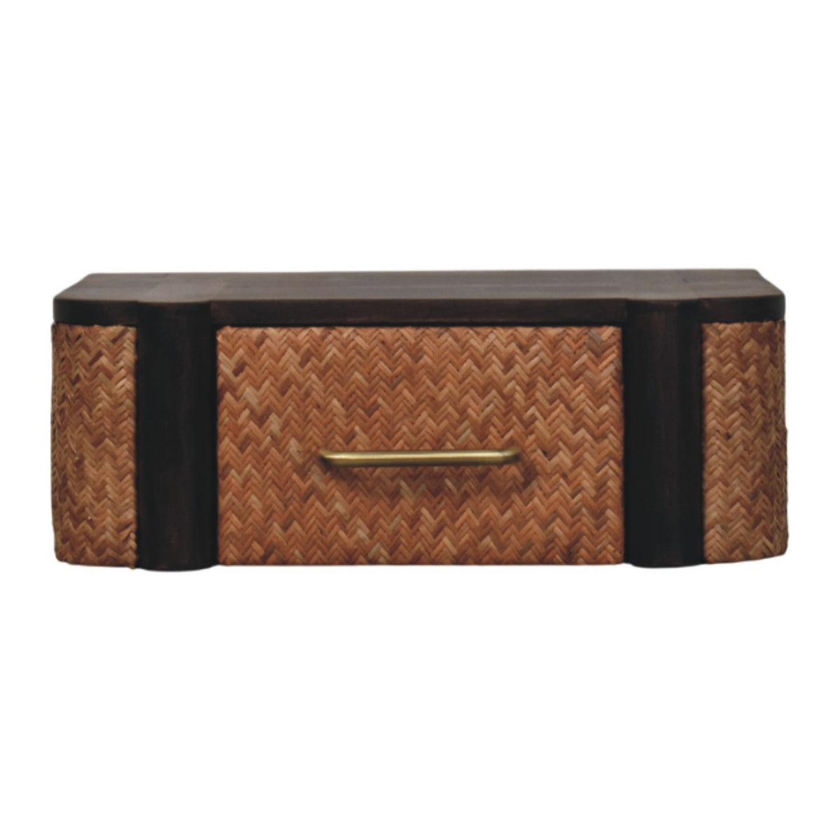 Cloud 9 Floating Bedside Single Drawer - Rattan