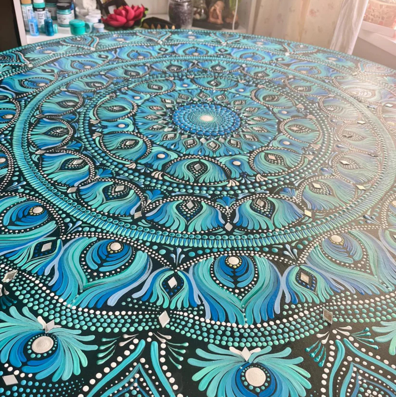 Bespoke Hand Painted Living Mandala