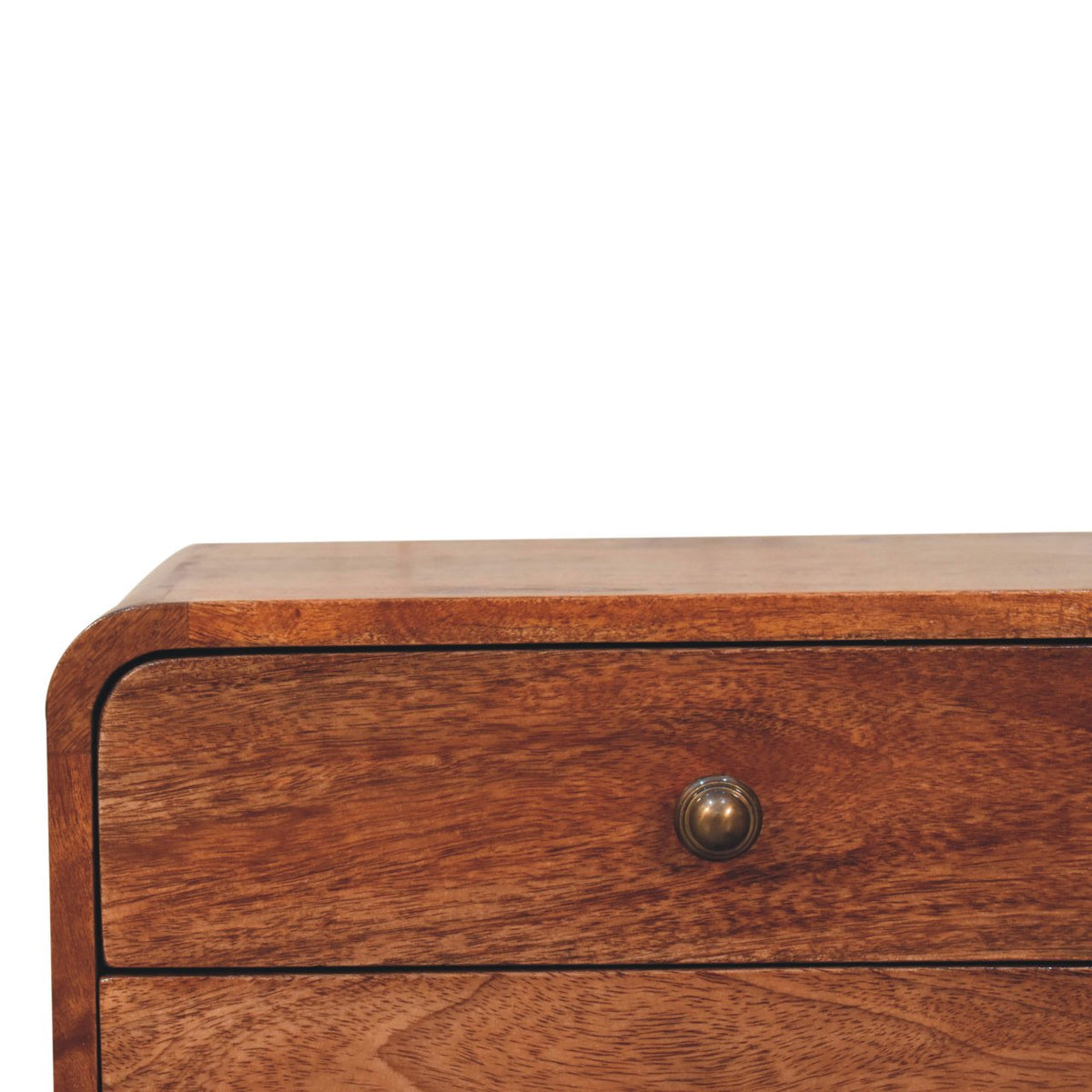 Cloud 9 Floating Bedside 2 Drawer - Honey Caramel