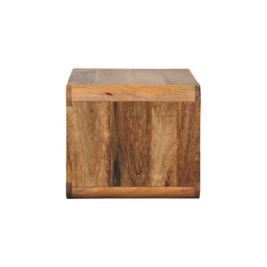 Cloud 9 Floating Bedside Shelf with Single Drawer - Light Wood