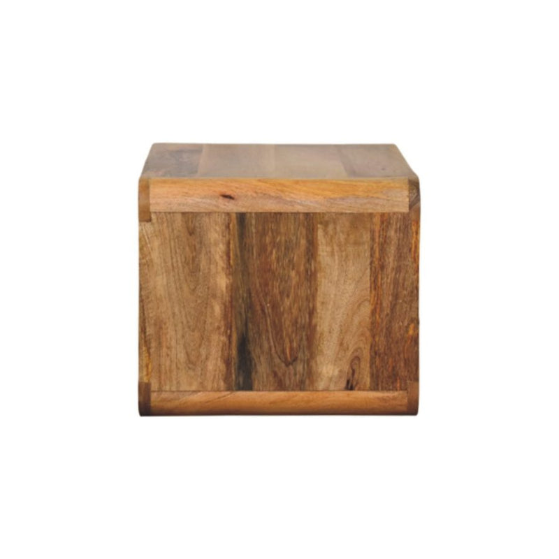 Cloud 9 Floating Bedside Shelf with Single Drawer - Light Wood