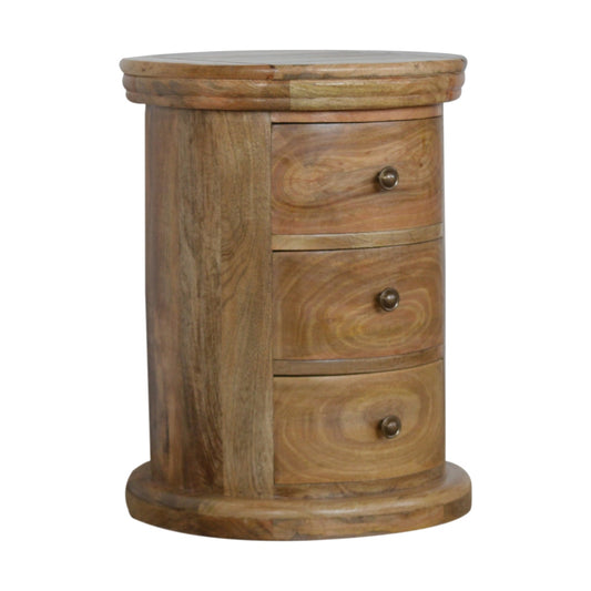 Full Moonlight Cylindrical Bedside Table