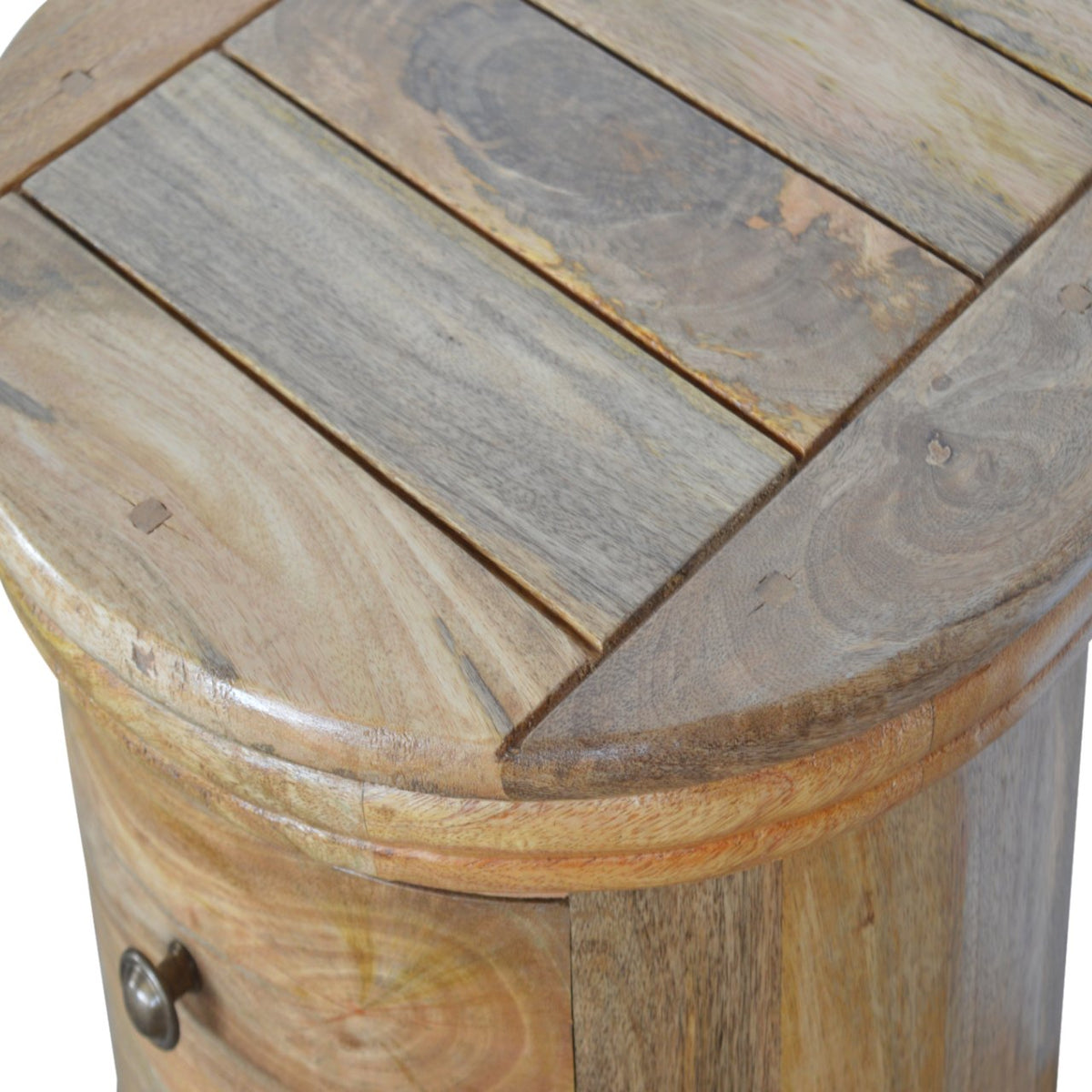 Full Moonlight Cylindrical Bedside Table
