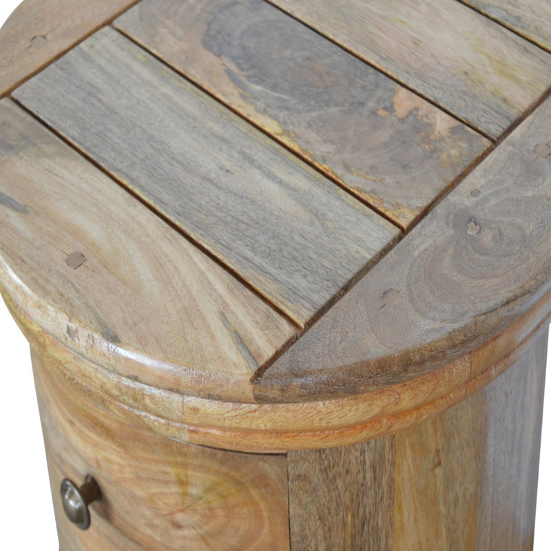 Full Moonlight Cylindrical Bedside Table