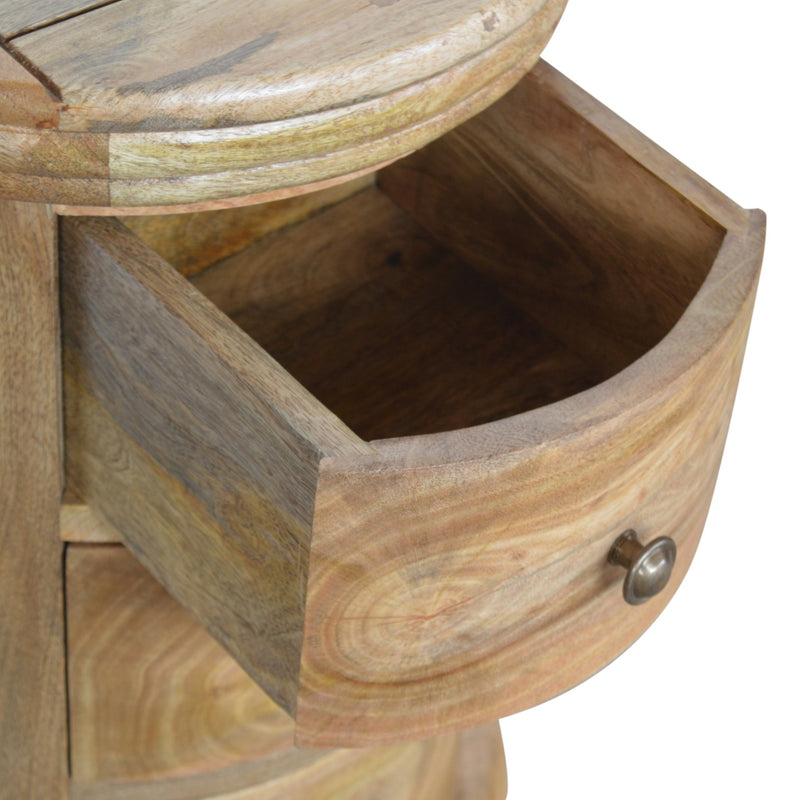 Full Moonlight Cylindrical Bedside Table