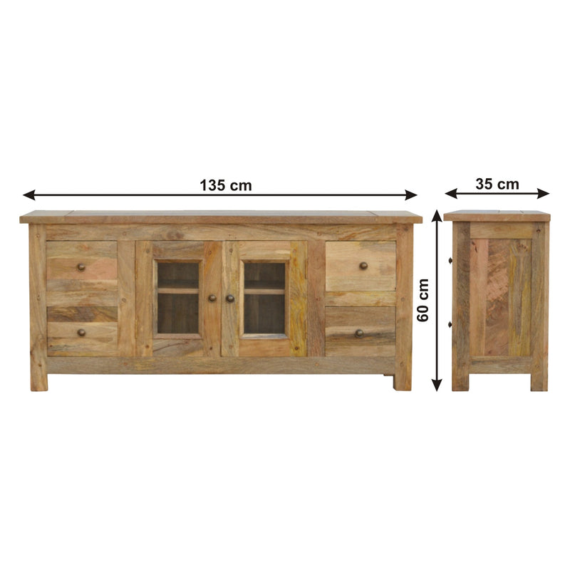 Solid Wood Clear Space Media Unit