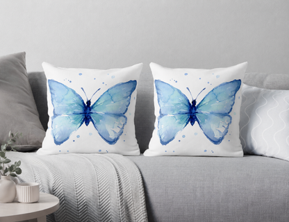 Water Colour Butterfly Cushion