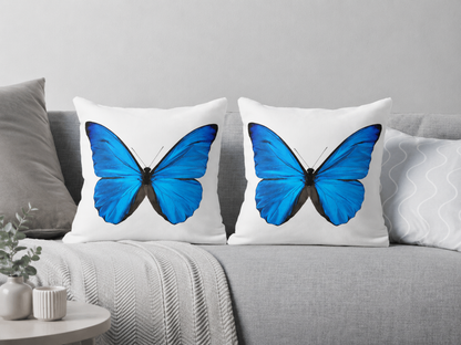 Iridescent Butterfly Cushion