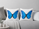 Iridescent Butterfly Cushion