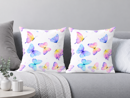 Multi- Pastel Butterfly Cushion