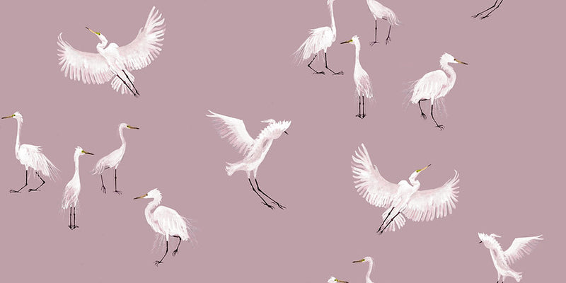 Horizon Herons – Dusky Pink