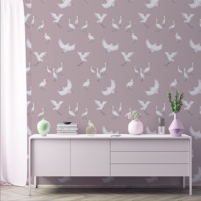 Horizon Herons – Dusky Pink