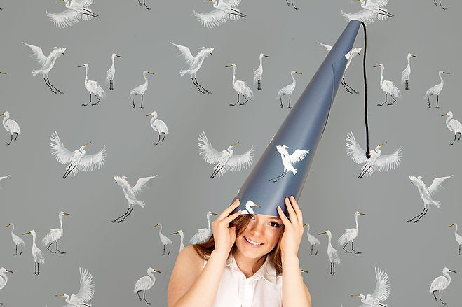 Horizon Herons - Silver Grey