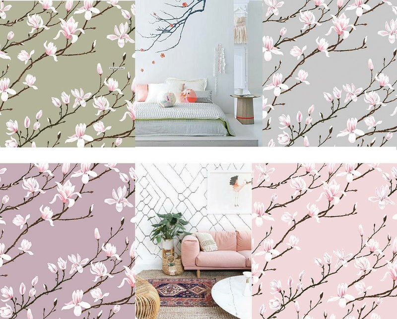 In Bloom Wallpaper and Fabric