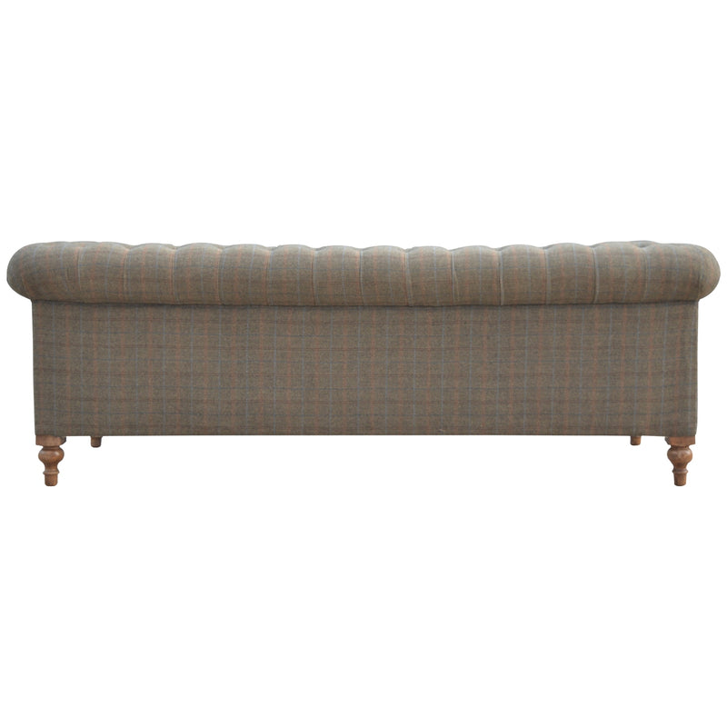 Multi Tweed 3 Seat Chesterfield