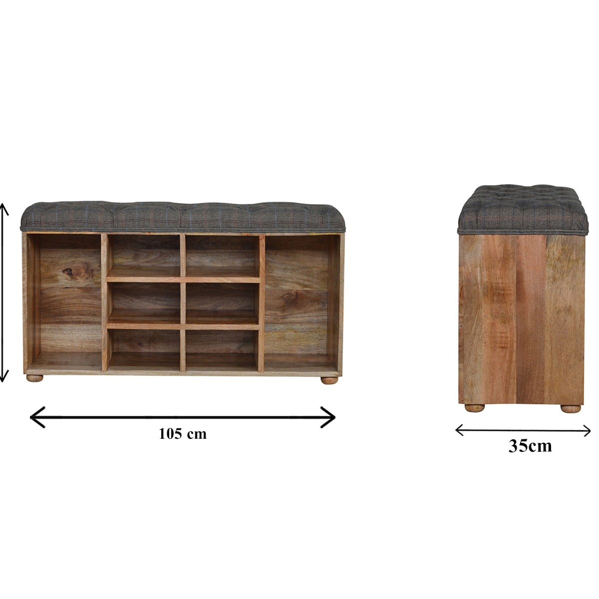 Shoe Storage Station Bench