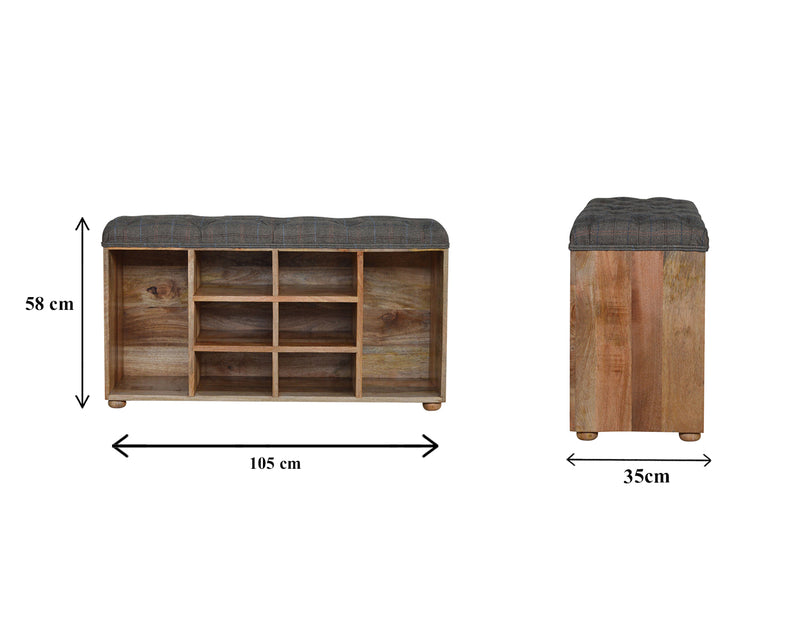 Shoe Storage Station Bench