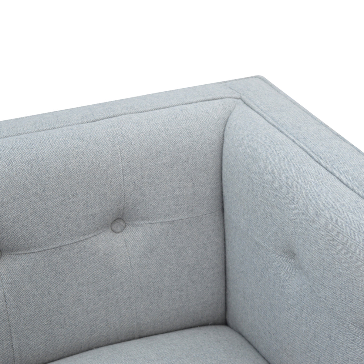 Whisper Grey Cubed Tweed Armchair