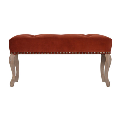 Renaissance Velvet Bench