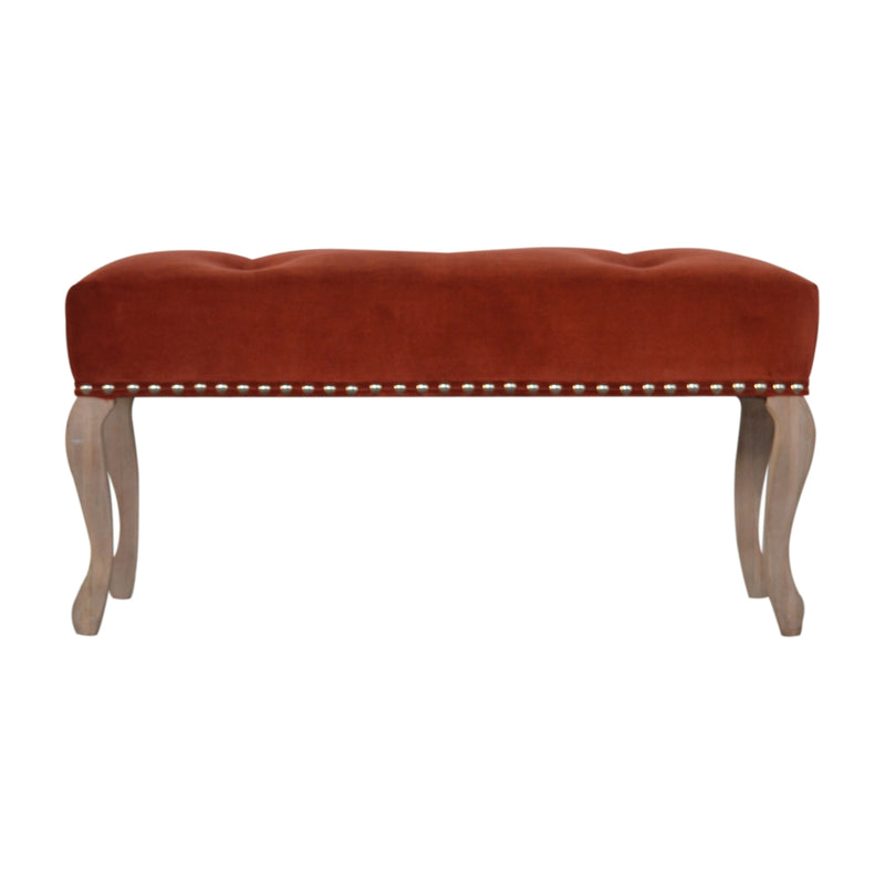 Renaissance Velvet Bench