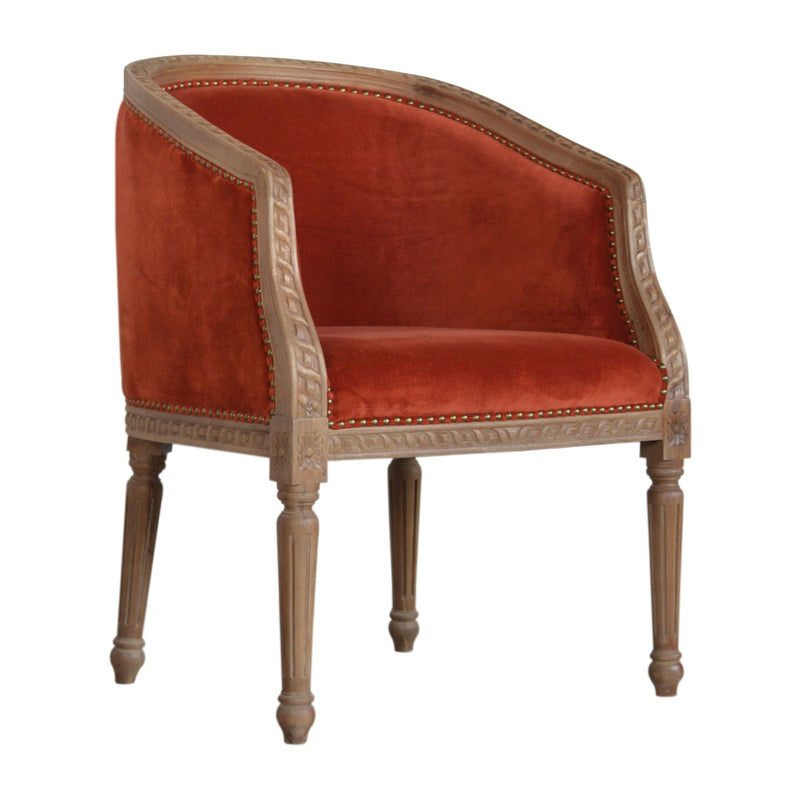 Velvet Occasional Chair- Choose Your Favourite Colour!