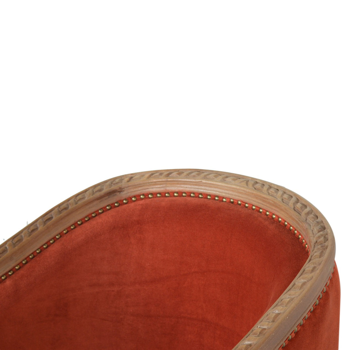 Velvet Occasional Chair - Autumnal Red