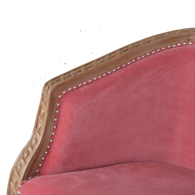 Velvet Occasional Chair - Rose Pink