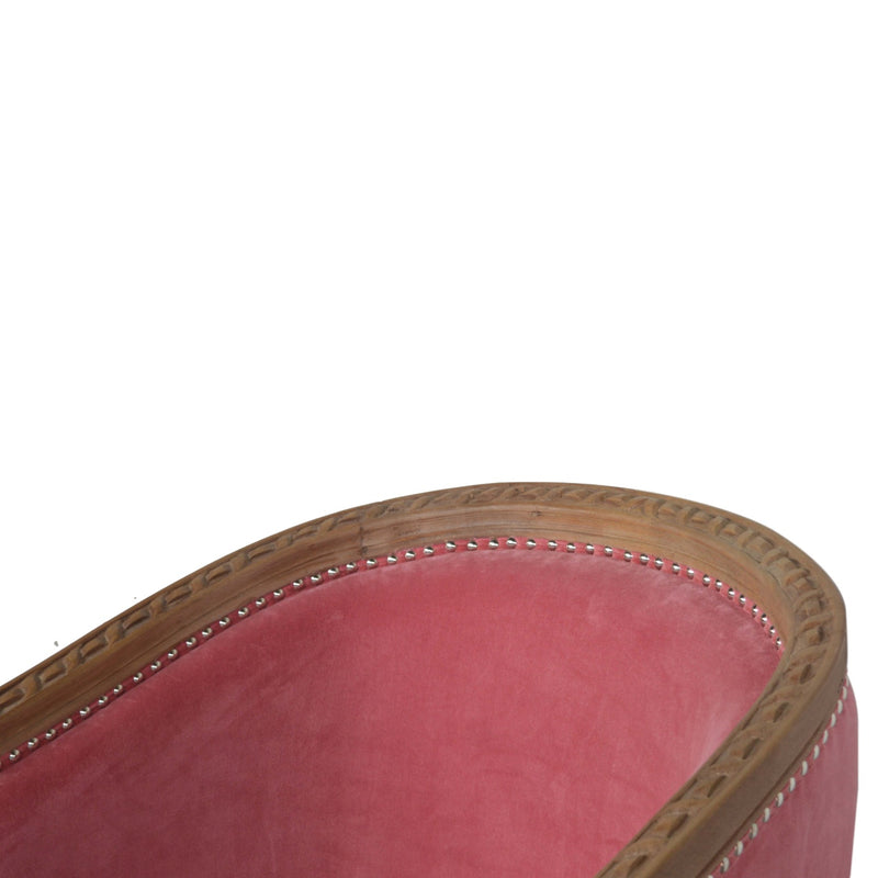 Velvet Occasional Chair - Rose Pink