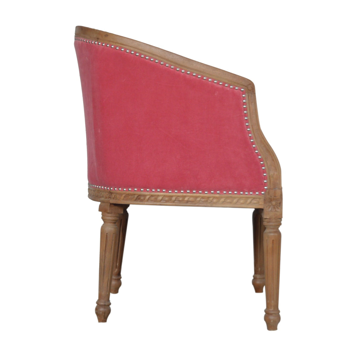 Velvet Occasional Chair - Rose Pink
