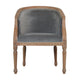 Velvet Occasional Chair - Silver Grey