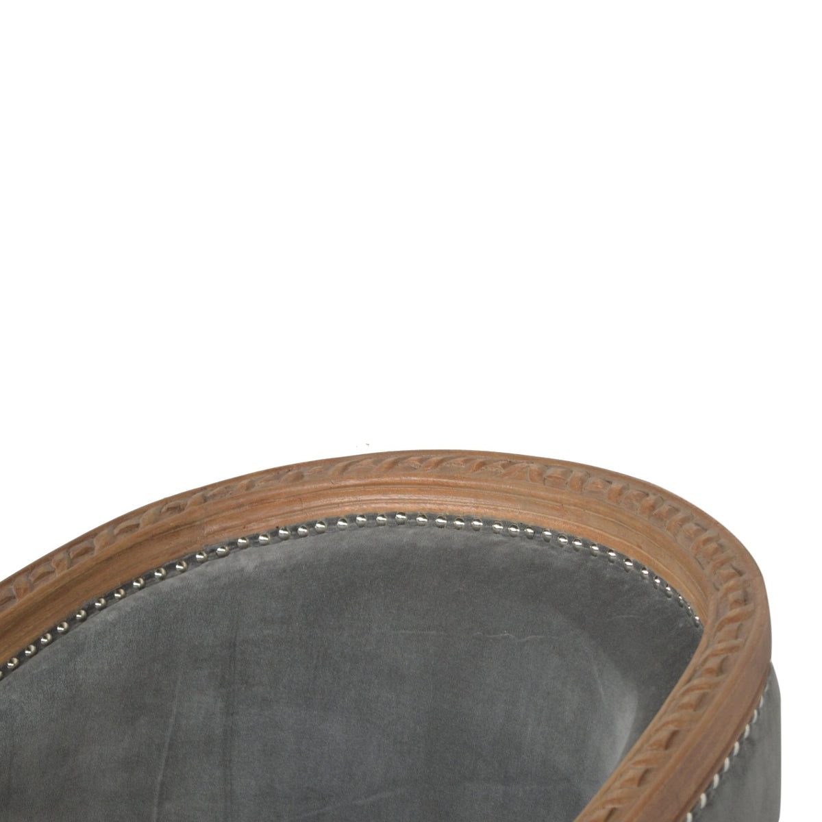 Velvet Occasional Chair - Silver Grey