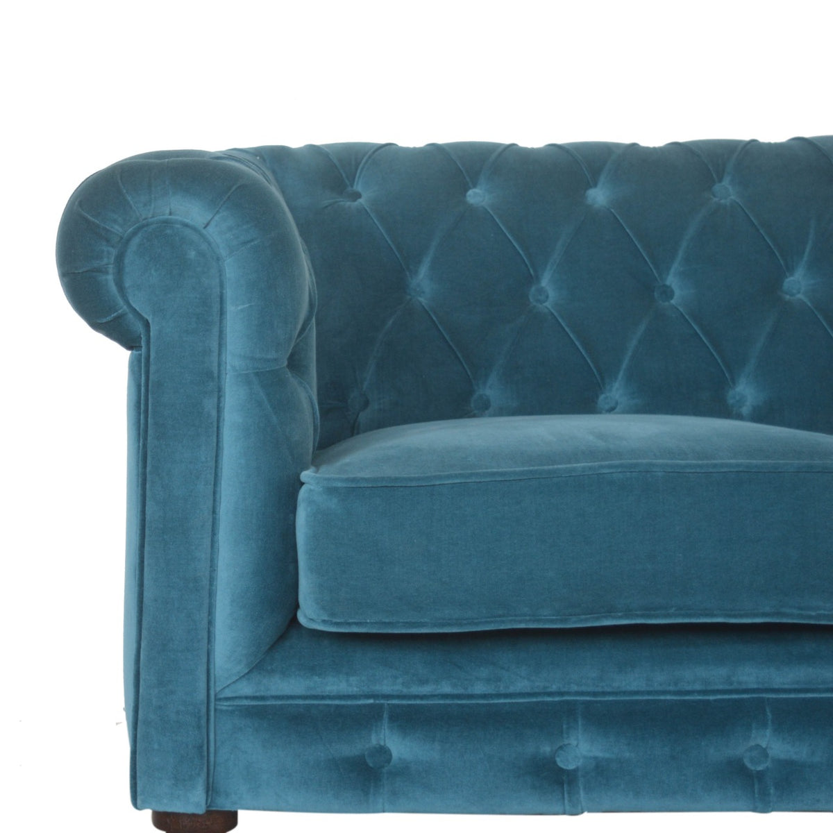 The Iconic Velvet Chesterfield Sofa - Teal