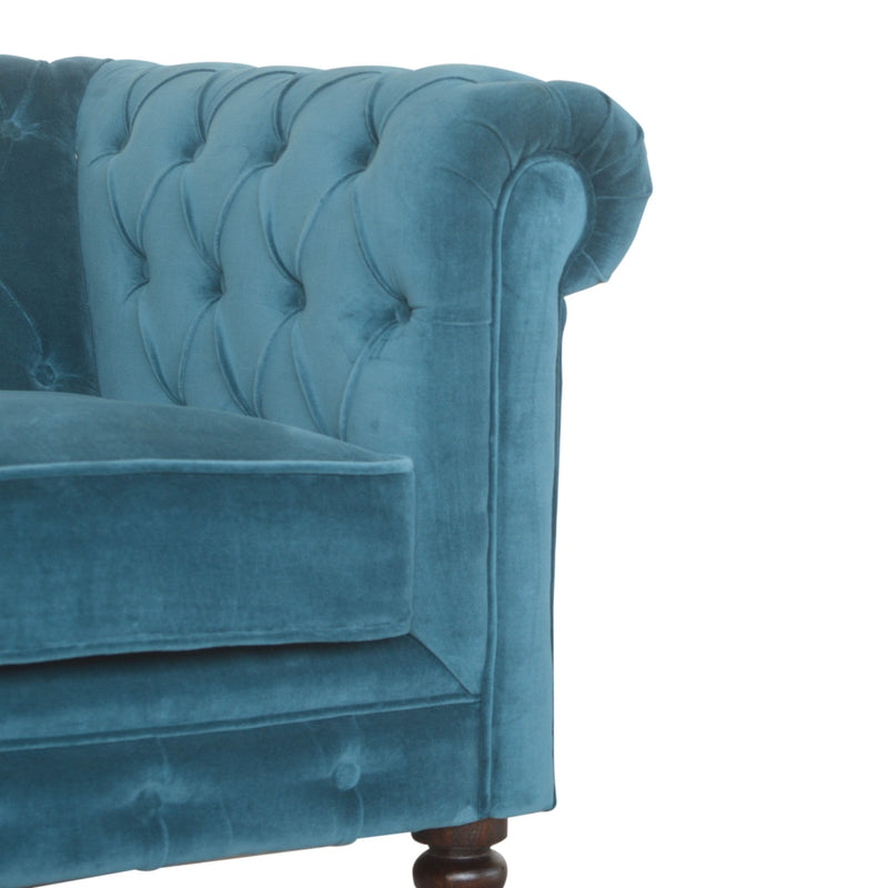 The Iconic Velvet Chesterfield Sofa - Teal