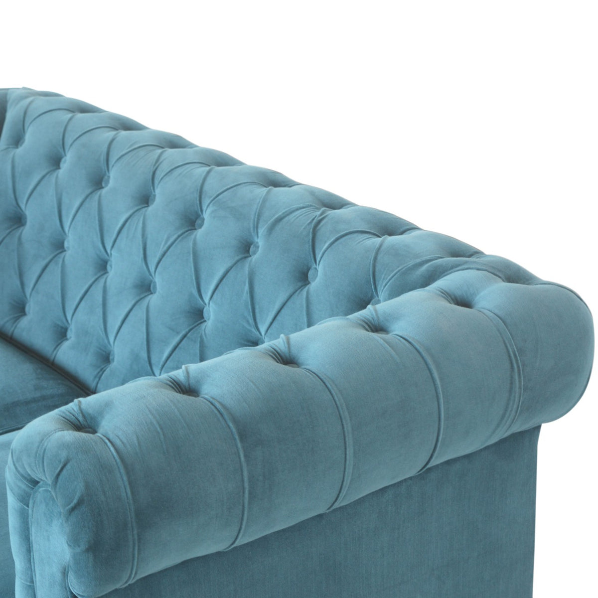 The Iconic Velvet Chesterfield Sofa - Teal