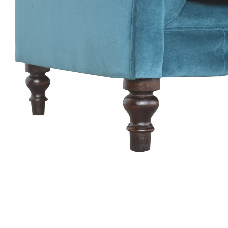 The Iconic Velvet Chesterfield Sofa - Teal