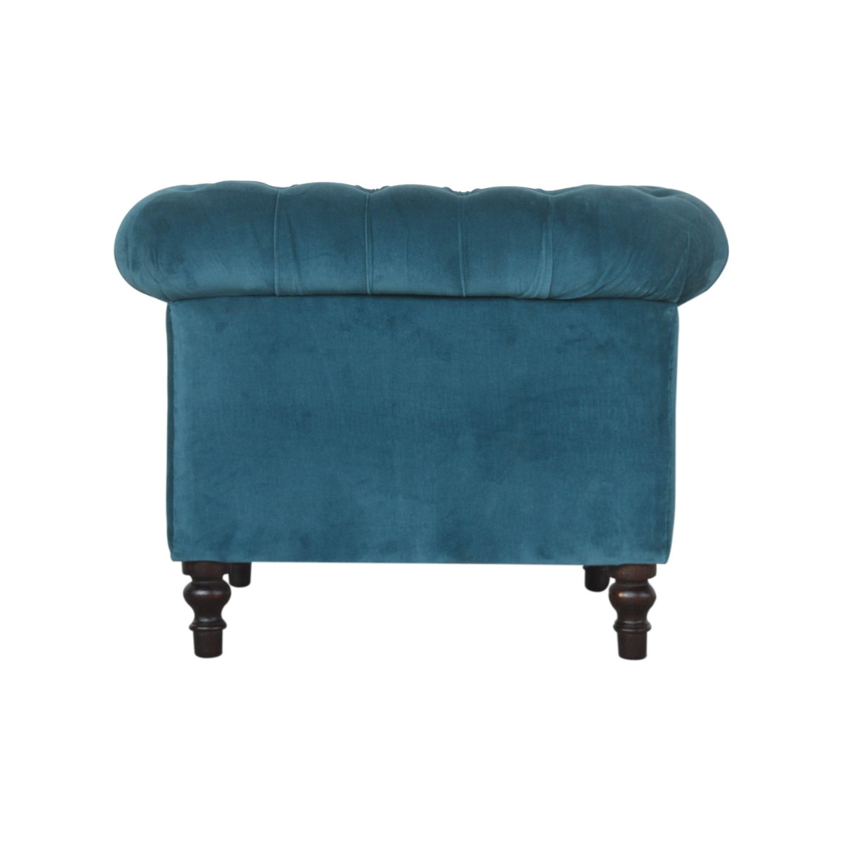 Velvet or Tweed Chesterfield Armchair