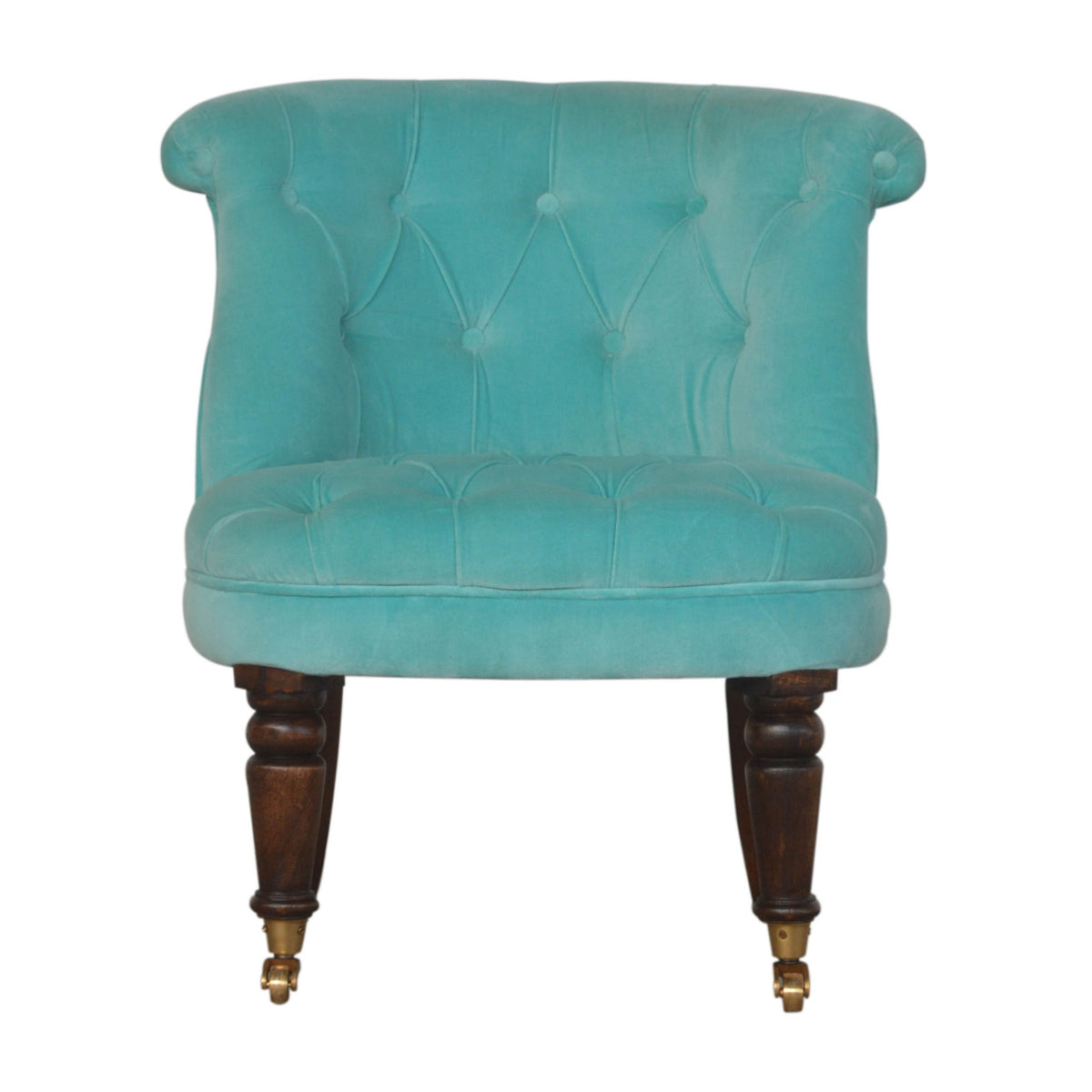 Velvet Mini Throne - Fresh Turquoise