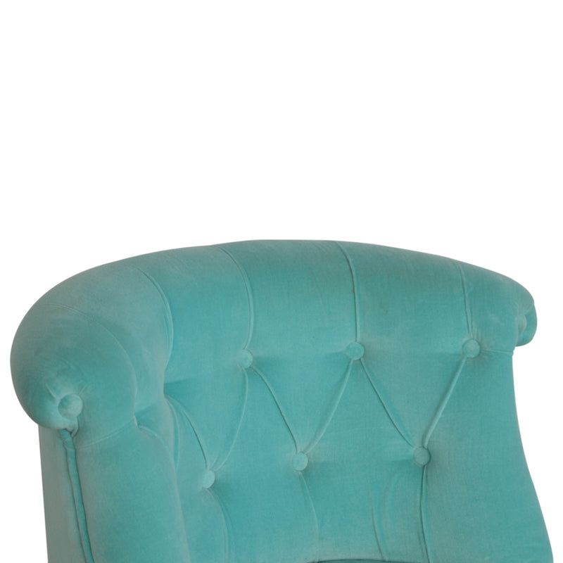 Velvet Mini Throne - Fresh Turquoise