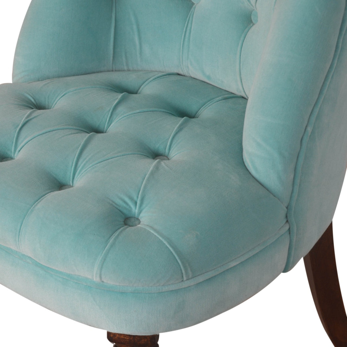 Velvet Mini Throne - Fresh Turquoise