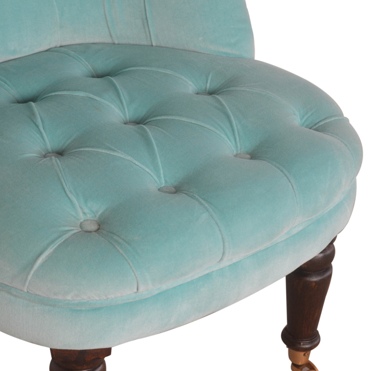 Velvet Mini Throne - Fresh Turquoise